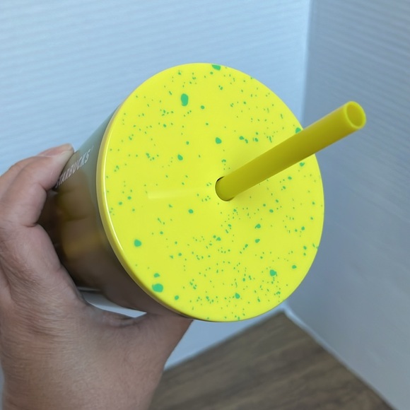 Starbucks Summer 2022 Lemon Lime Stainless Steel 24oz Venti Cold Cup Tumbler - Picture 9 of 12